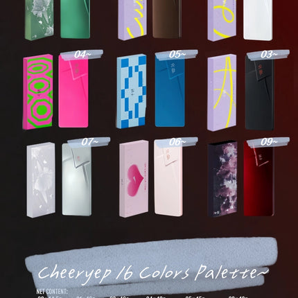 Cheeryep QianYan 16 Colors Eyeshadow Palette CHY001