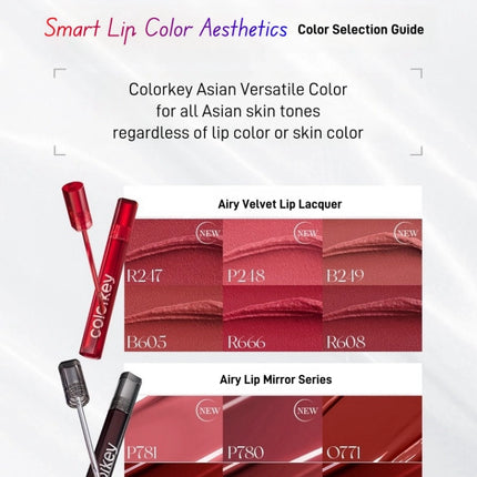 Colorkey Airy Lip Miror Series Lip Glaze 3g KLQ118