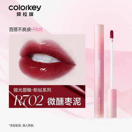 Colorkey Lip Gloss Pink Diamond with Simon Gongjun KLQ114