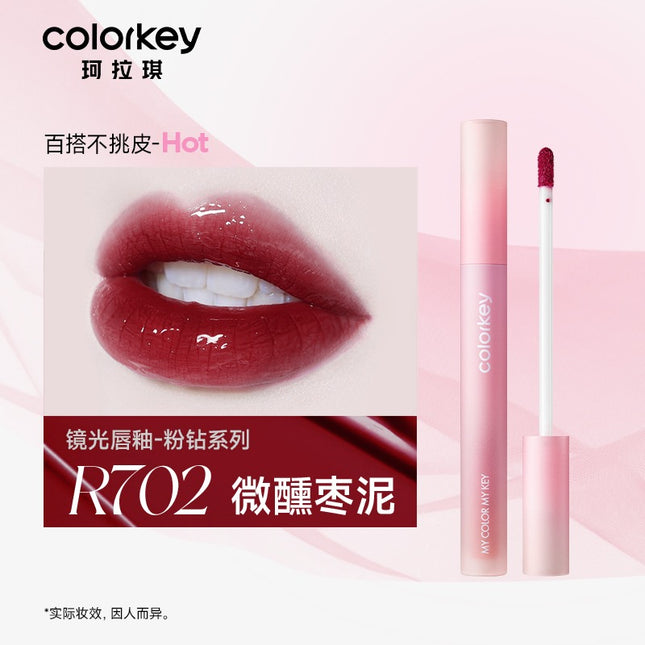 Colorkey Lip Gloss Pink Diamond with Simon Gongjun KLQ114