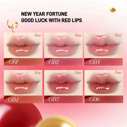 Colorkey - Crystal Glossy Lipstick CNY Lucky Snake Series 2.7g
