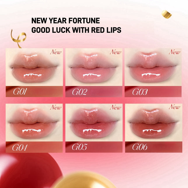 Colorkey - Crystal Glossy Lipstick CNY Lucky Snake Series 2.7g