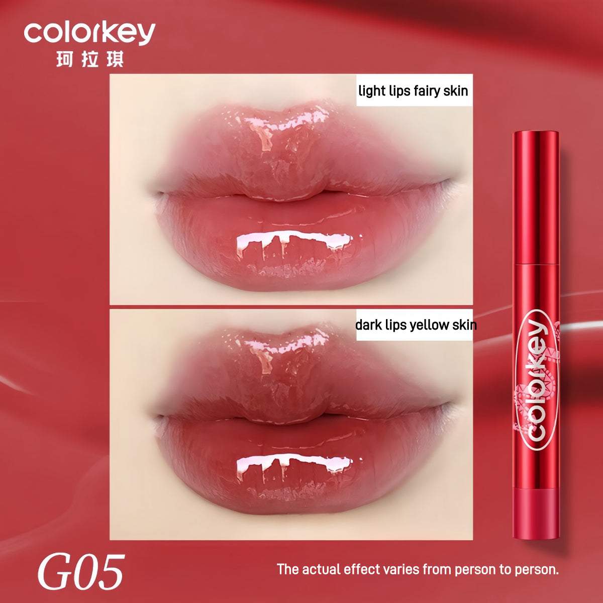 Colorkey Crystal Glossy Lipstick CNY Lucky Snake Series KLQ135