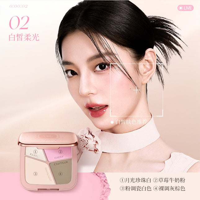 Colorkey - Stereo Sculpting Four Colors Contour Palette 17g