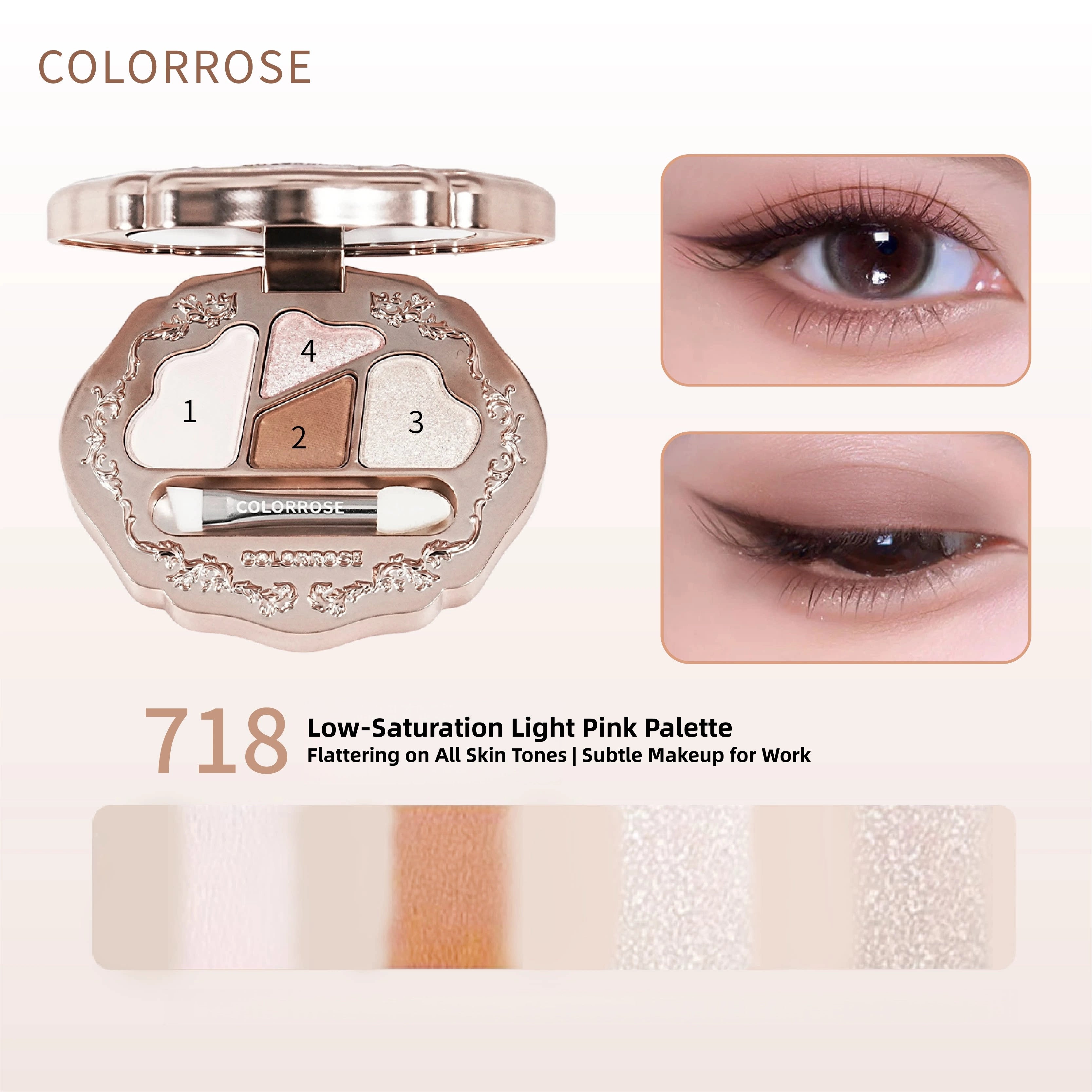 Colorrose - Vitality Under-Eye Quad Palette 2.6g