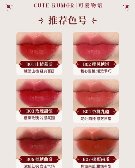 Cute Rumor Black Series Matte Lip Cream QR03 - Chic Decent