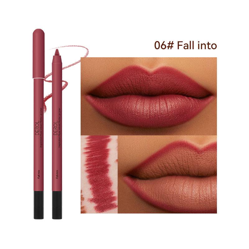 DEROL Velvet Matte Lip Liner DR044 - Chic Decent