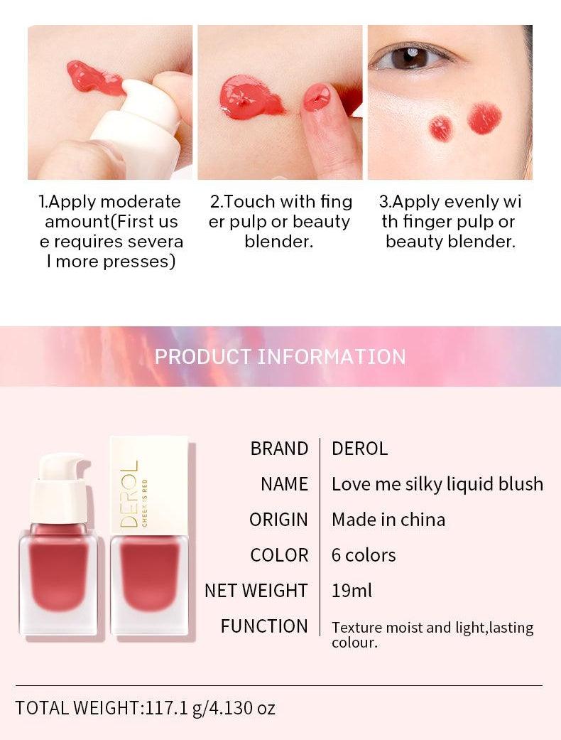 DEROL Love Me Silky Liquid Blush DR012 - Chic Decent