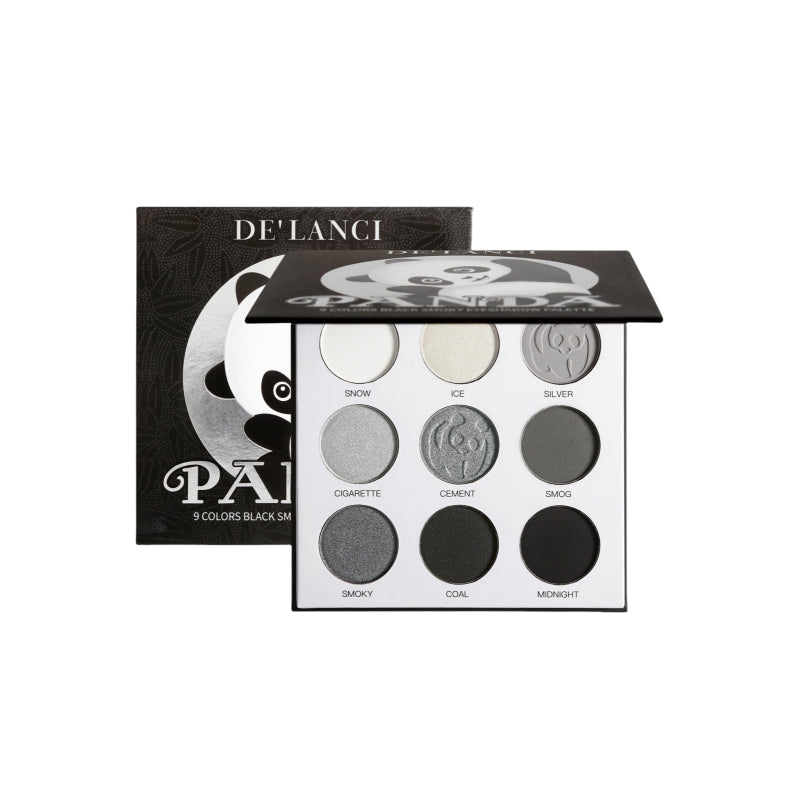 DE'LANCI panda palette 9 colors eyeshadow Chic Decent Beauty DE'LANCI panda palette 9 colors eyeshadow Chic Decent Beauty