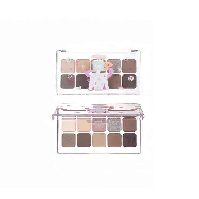 Flortte - Wackky 10 Colors Eyeshadow Palette 7.5g