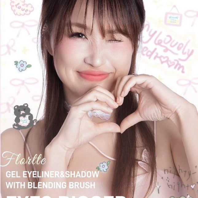 Flortte - Bread Bear with Me Double Ends Gel Eyeliner 200mg