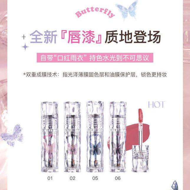 Flortte - Butterfly Hello Beauty Lip Lacquer 2.6g