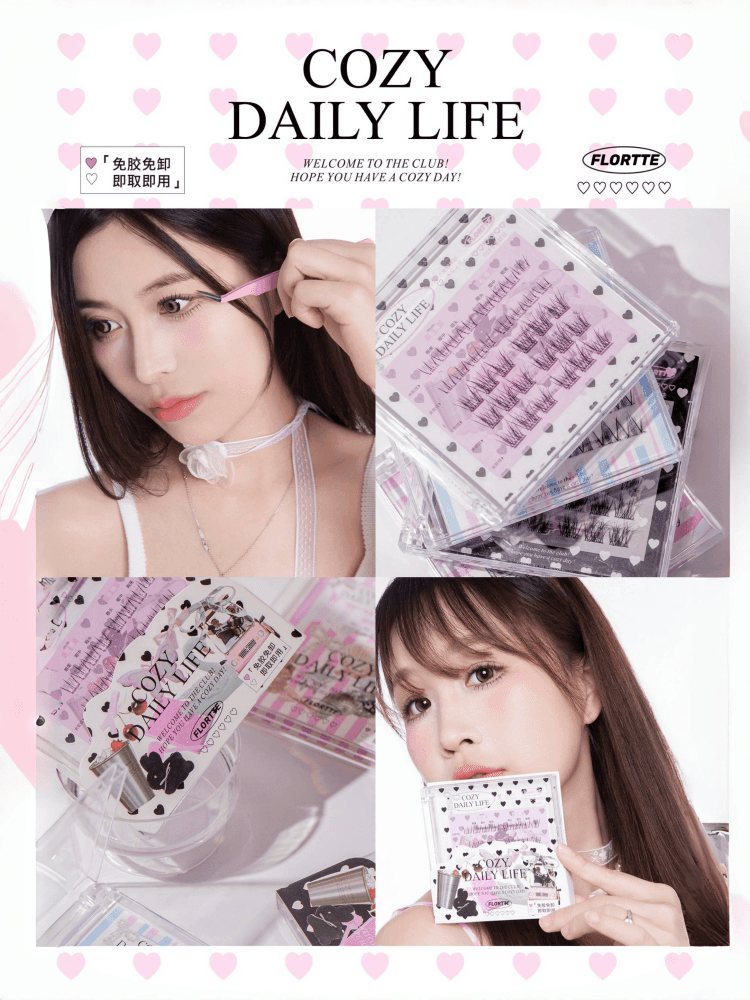 Flortte Cozy Daily Life Glue Free False Eyelashes FLT097