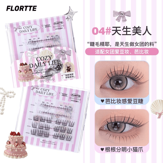 Flortte - Cozy Daily Life Glue Free False Eyelashes