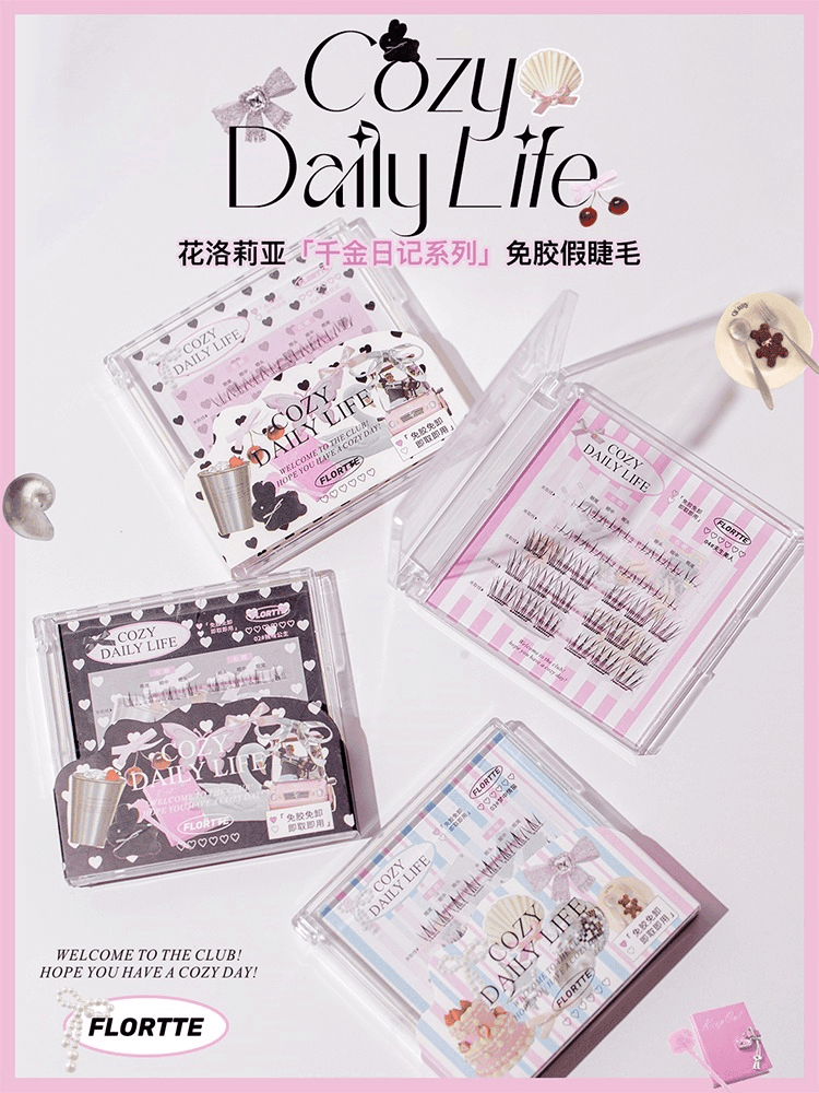 Flortte Cozy Daily Life Glue Free False Eyelashes FLT097