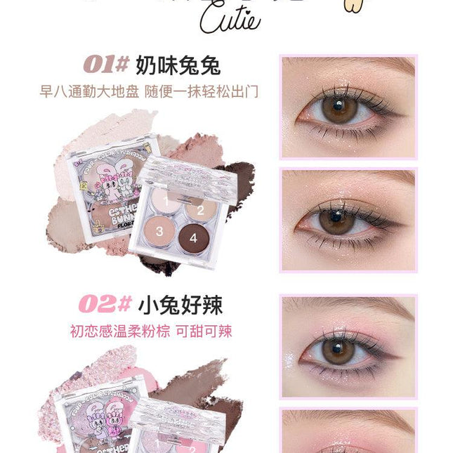 Flortte - Esther Bunny Four Colors Eyeshadow 4g