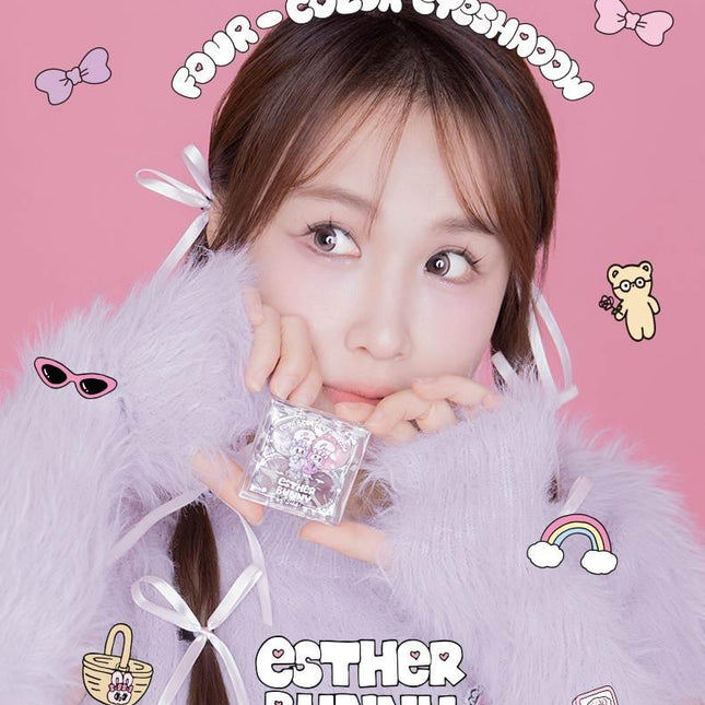 Flortte - Esther Bunny Four Colors Eyeshadow 4g
