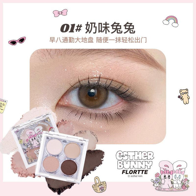 Flortte - Esther Bunny Four Colors Eyeshadow 4g