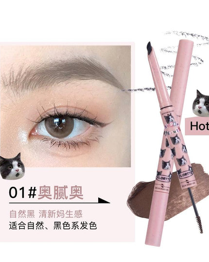 Flortte Eyebrow Pencil Brow Mascara FLT075 - Chic Decent