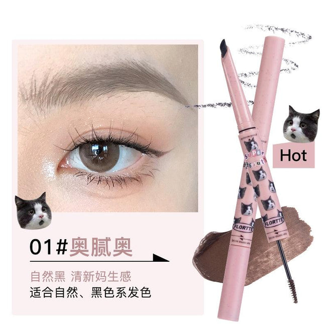 Flortte Eyebrow Pencil Brow Mascara FLT075 - Chic Decent