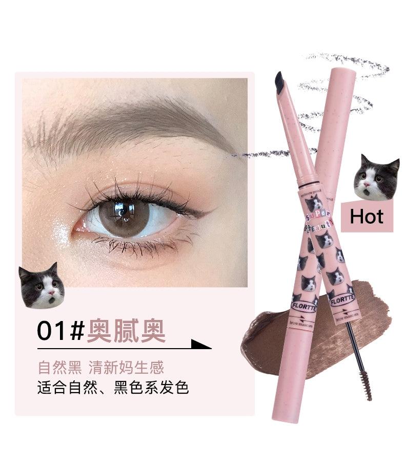 Flortte Eyebrow Pencil Brow Mascara FLT075 - Chic Decent