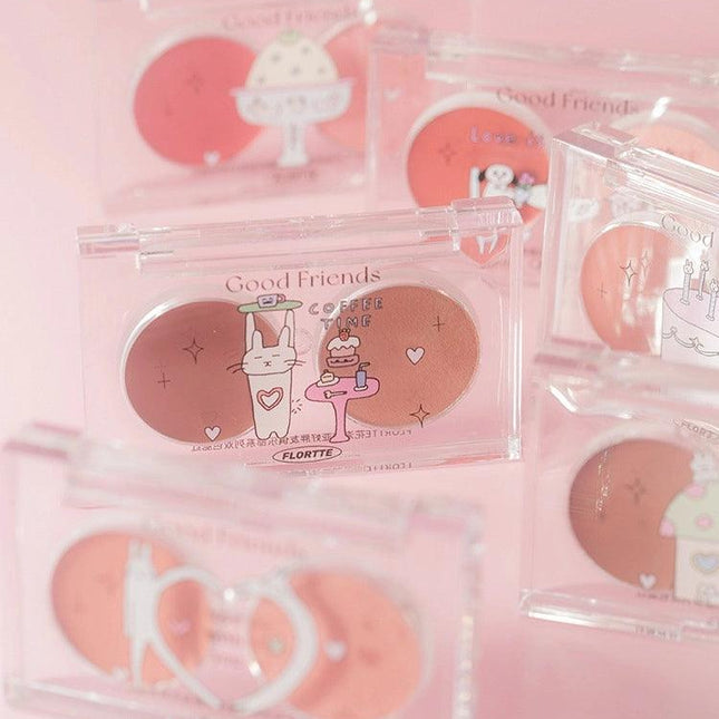Flortte - Good Friends Multi Purpose Blush Duo 3.2g