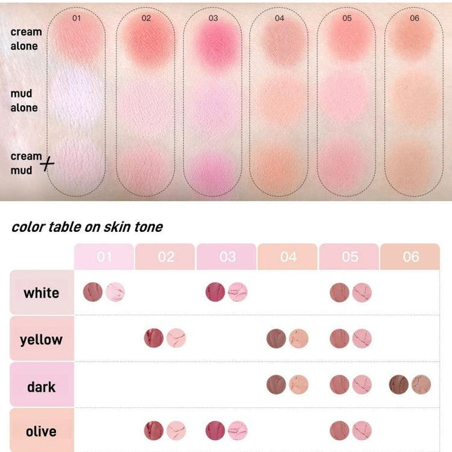 Flortte - Good Friends Multi Purpose Blush Duo 3.2g