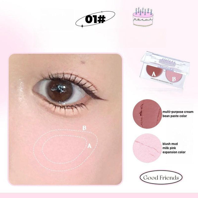 Flortte - Good Friends Multi Purpose Blush Duo 3.2g