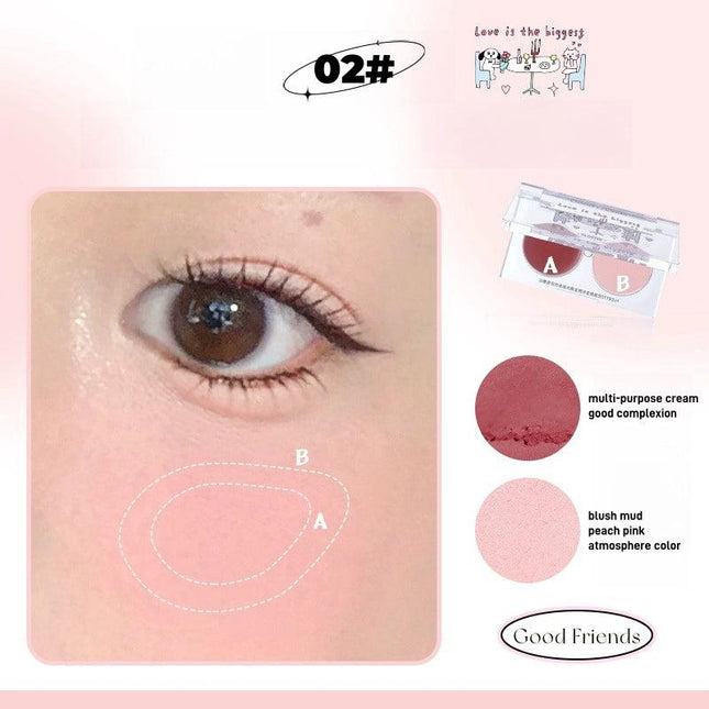 Flortte - Good Friends Multi Purpose Blush Duo 3.2g