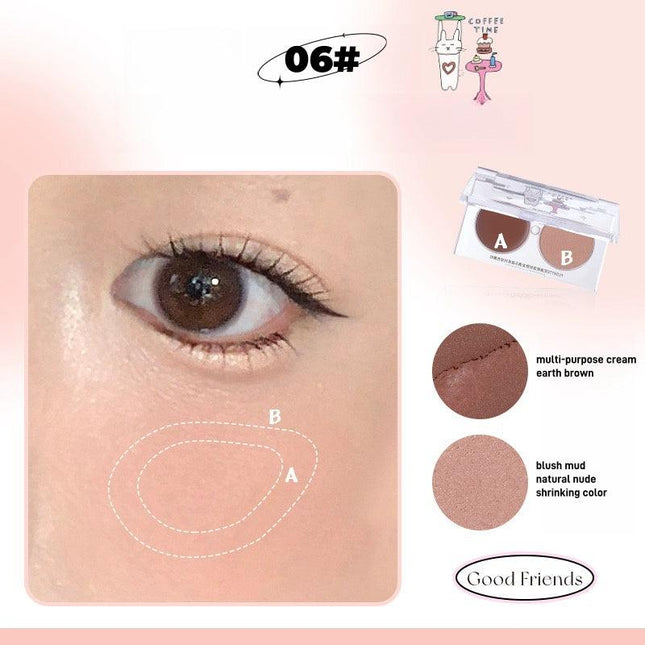 Flortte - Good Friends Multi Purpose Blush Duo 3.2g