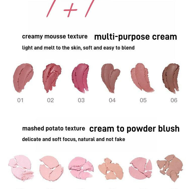 Flortte - Good Friends Multi Purpose Blush Duo 3.2g