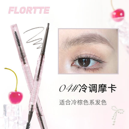 Flortte - Solid Small Machete Eyebrow Pencil 6 Shades 110mg