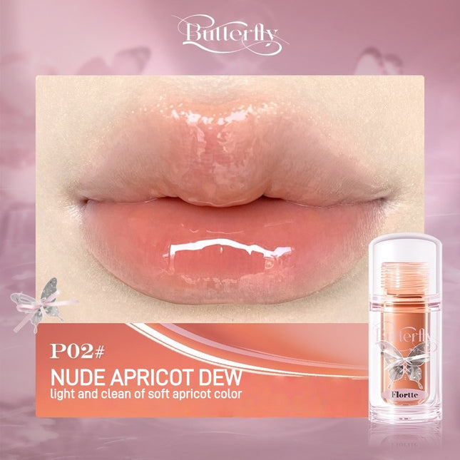 Flortte - Twin Butterfly Series Lip Serum Twin P 1.9g