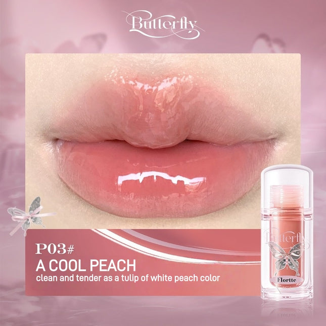 Flortte - Twin Butterfly Series Lip Serum Twin P 1.9g