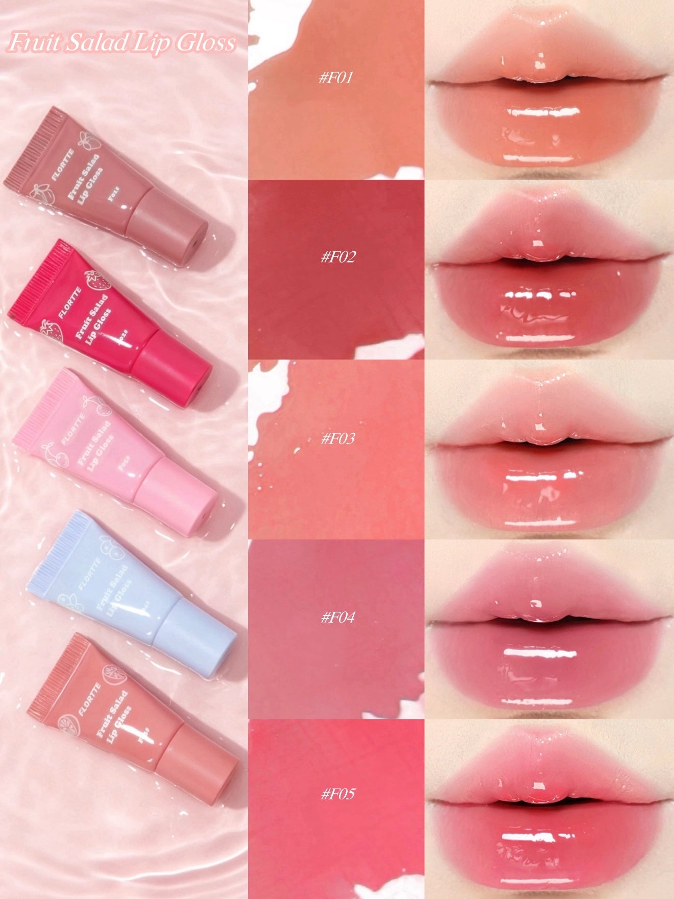 Flortte - Fruit Salad Lip Gloss 5g