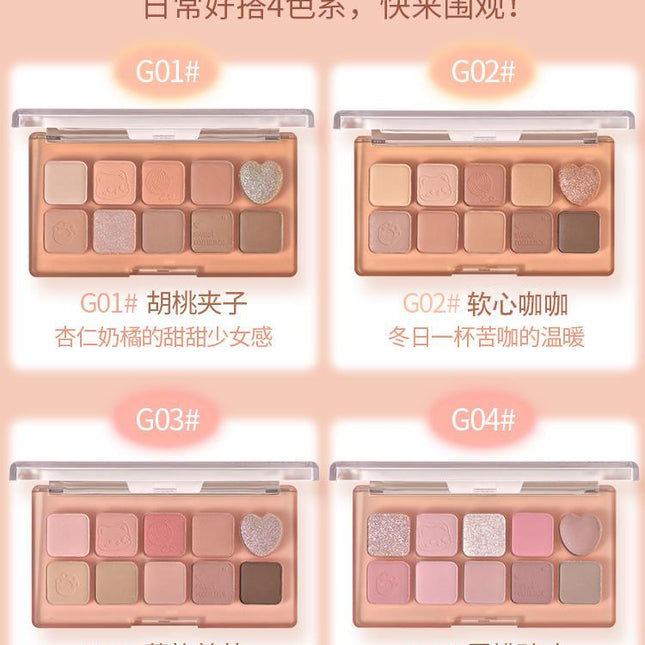 GOGOTALES - 10 Colors Eye Palette 12g