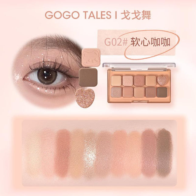 GOGOTALES - 10 Colors Eye Palette 12g