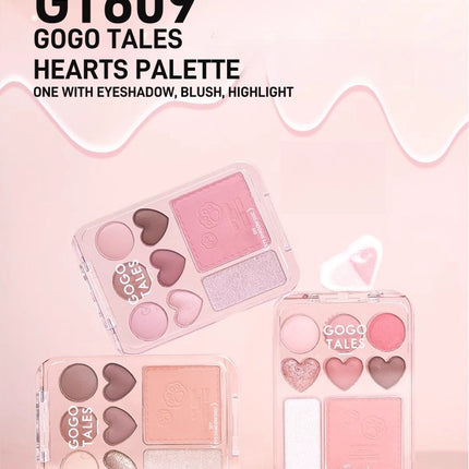 GOGO TALES 3IN1 Hearts Palette GT609