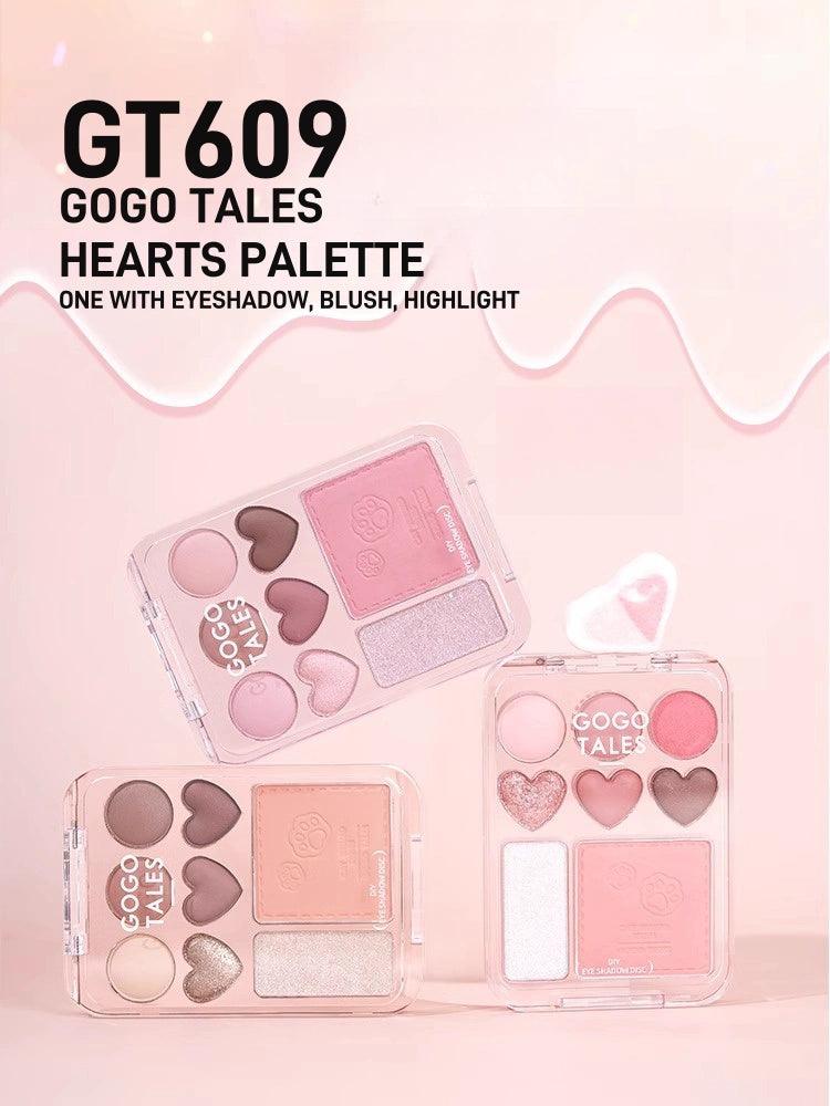 GOGO TALES 3IN1 Hearts Palette GT609