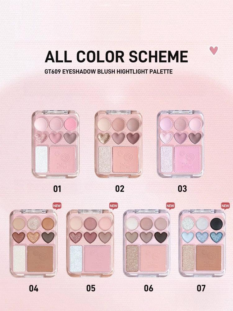 GOGO TALES 3IN1 Hearts Palette GT609