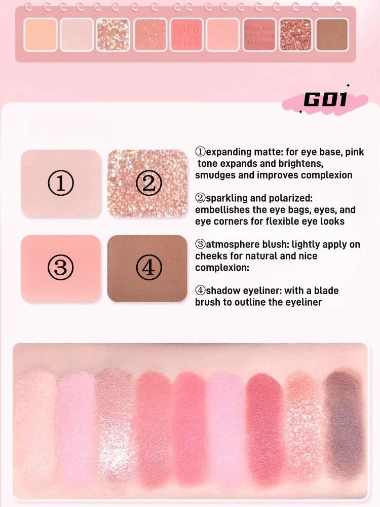 GOGO TALES 9 Colors Eyeshadow Palette GT659