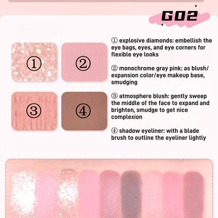 GOGO TALES 9 Colors Eyeshadow Palette GT659