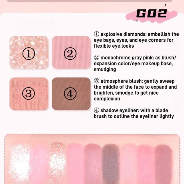GOGOTALES - 9 Colors Eyeshadow Palette 11g