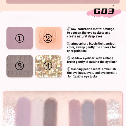 GOGO TALES 9 Colors Eyeshadow Palette GT659