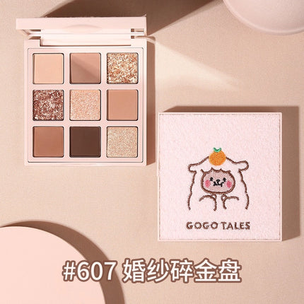 GOGO TALES 戈戈舞金箔巧克力眼影盘603 613初学者哑光珠大地色学生GT161