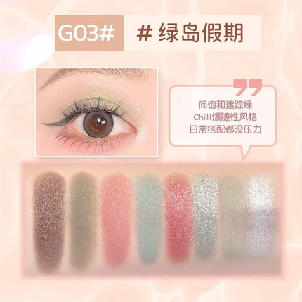 GOGO TALES Powder Fog Cloud Eyeshadow Palette GT516 - Chic Decent