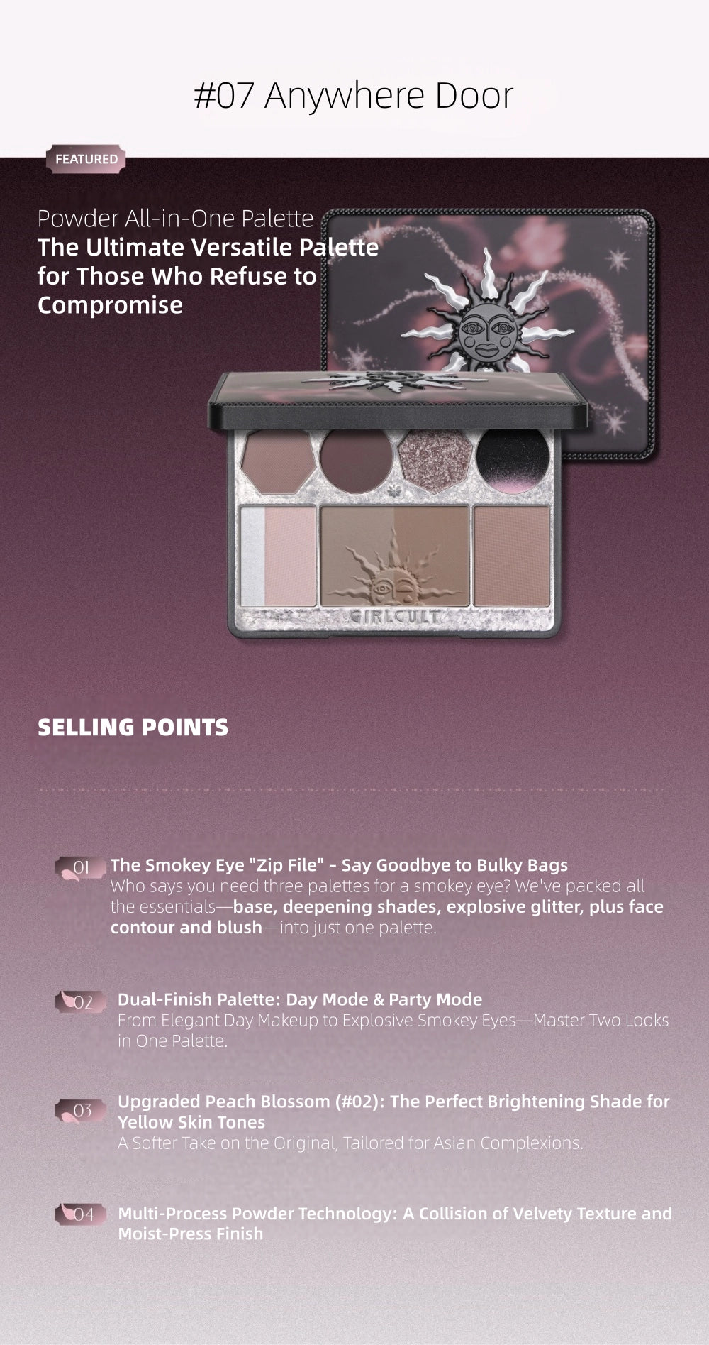 GirlCult - The Peach Blossom Spring Complex Face Palette
