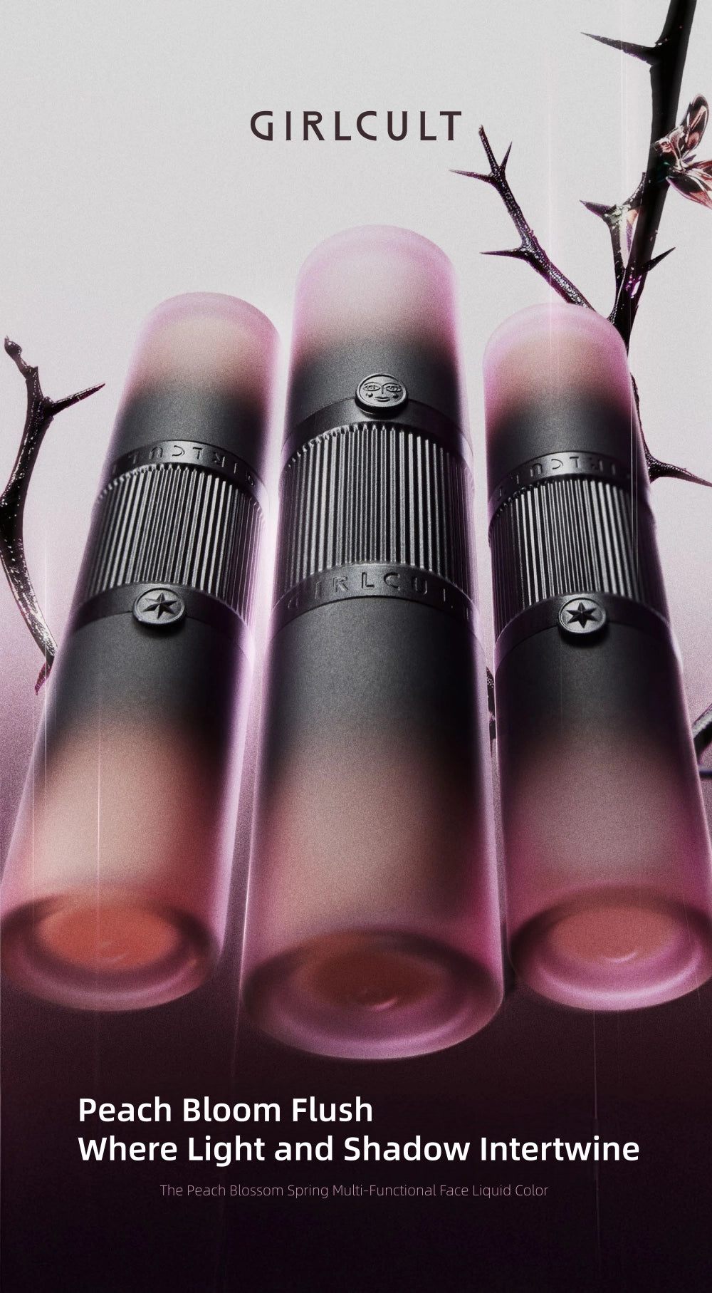 GirlCult - The Peach Blossom Spring Multi-Functional Face Liquid Color 8.5g