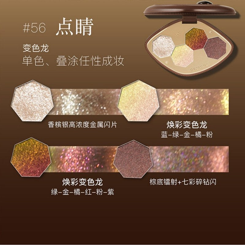 Girlcult 4 Colors Eyeshadow Palette Gold Rush GC037