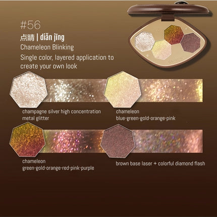 Girlcult 4 Colors Eyeshadow Palette Gold Rush GC037